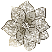 Poinsettia Placemat - 17 Inches - Gold