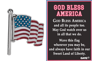 God Bless America - Swivel Flag Charm