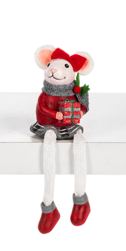 Santa's Little Helper Shelfsitter - Girl Mouse