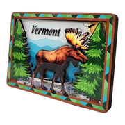 Glossy Layered Magnet - Vermont Moose