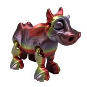 Daisy The Dairy Cow  - Rainbow Color