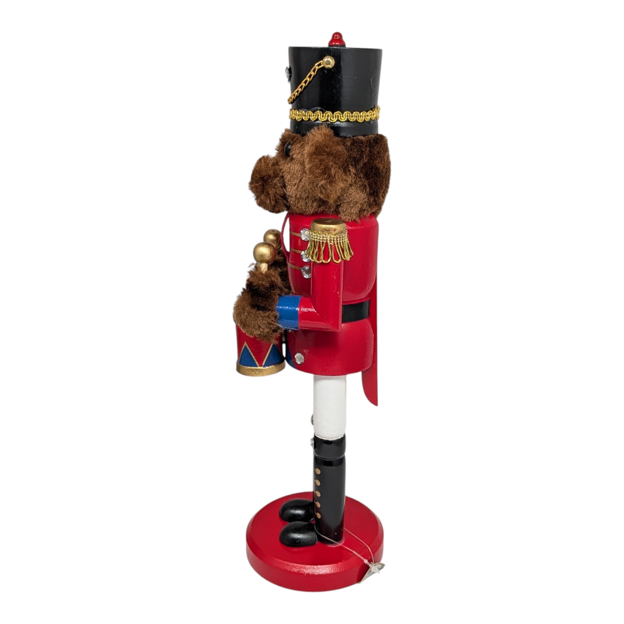 Teddy Bear Drummer Nutcracker