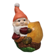 Terracotta Gnome with Acorn