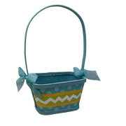 Basket Chevron/Dots Blue - Blue