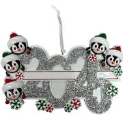 2025 Penguin Family of 5 Ornament