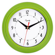 Wall Clock Analog Equity 8” Face-white Frame-green by Homeportonline