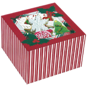 Holiday Square Treat Box 2 Pack - Cookies & Holly