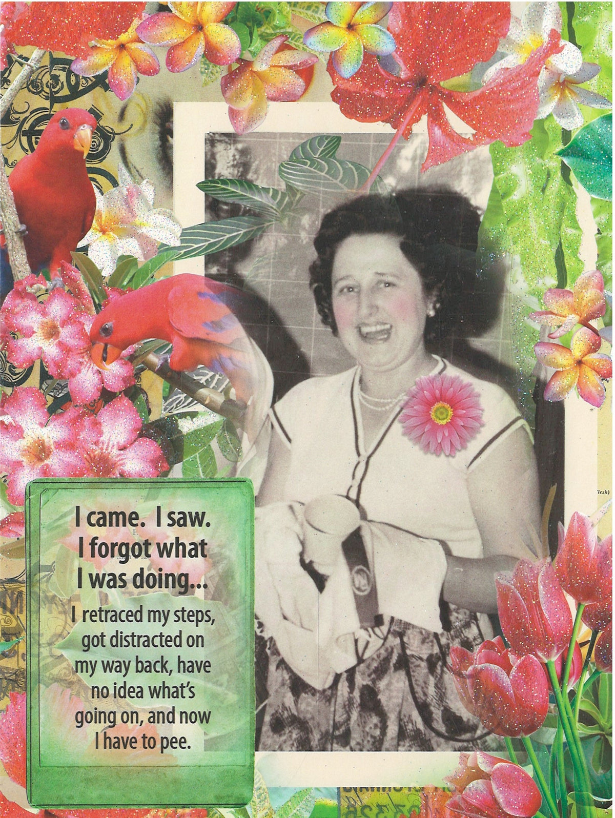 I Came I Saw I Forgot - Birthday Card
