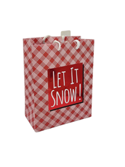 Contemporary Gift Bag With Tissue - Let It Snow Medium