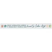 16 inch Shelf Sitter Sign - Hearts Like Dogs