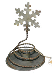 Braided Snowflake Taper Holder