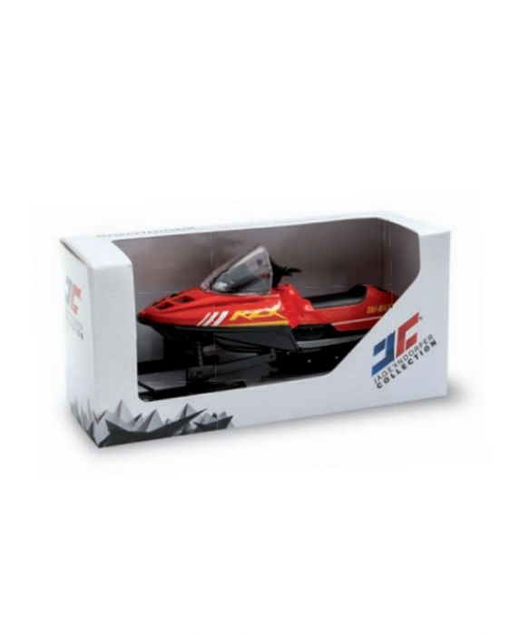 Red Snowmobile for Skilift Village