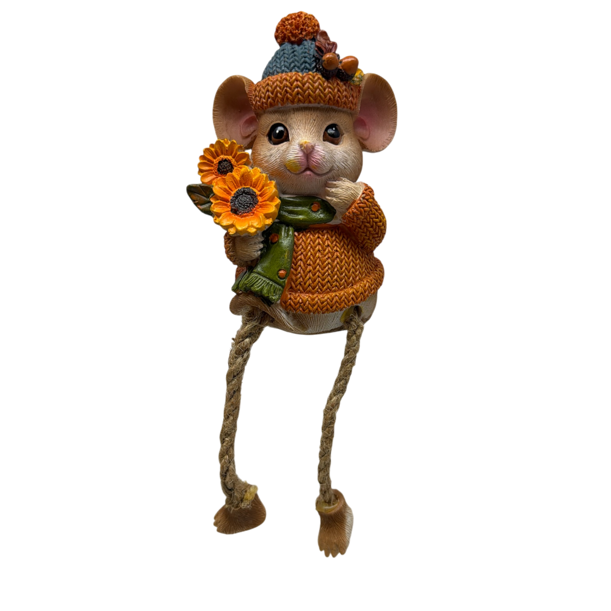 Harvest Mouse Shelf Sitter - With Sunflower