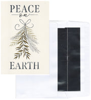 Peace on Earth Silver Foil Mistletoe Card Collection