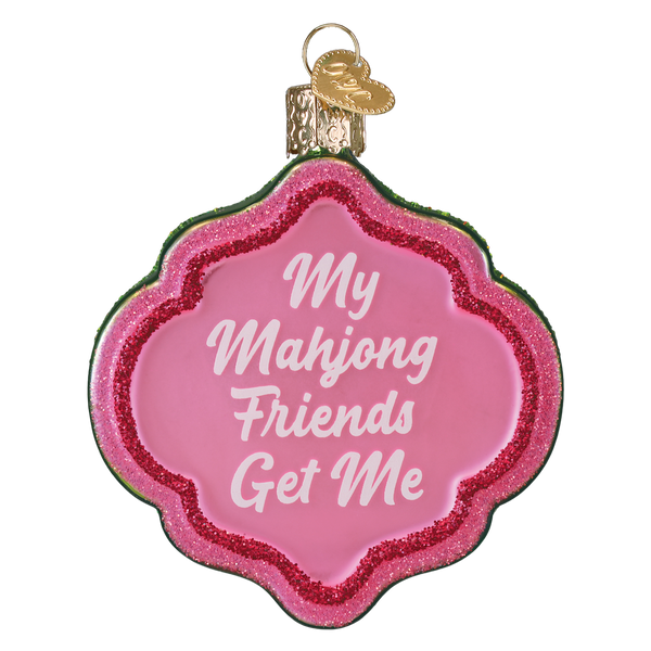 My Mahjong Friends Glass Ornament