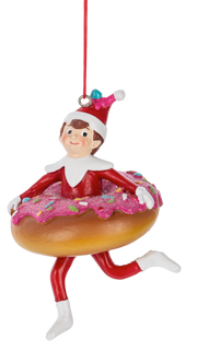 Sweet Shop Elf Ornaments - Donut