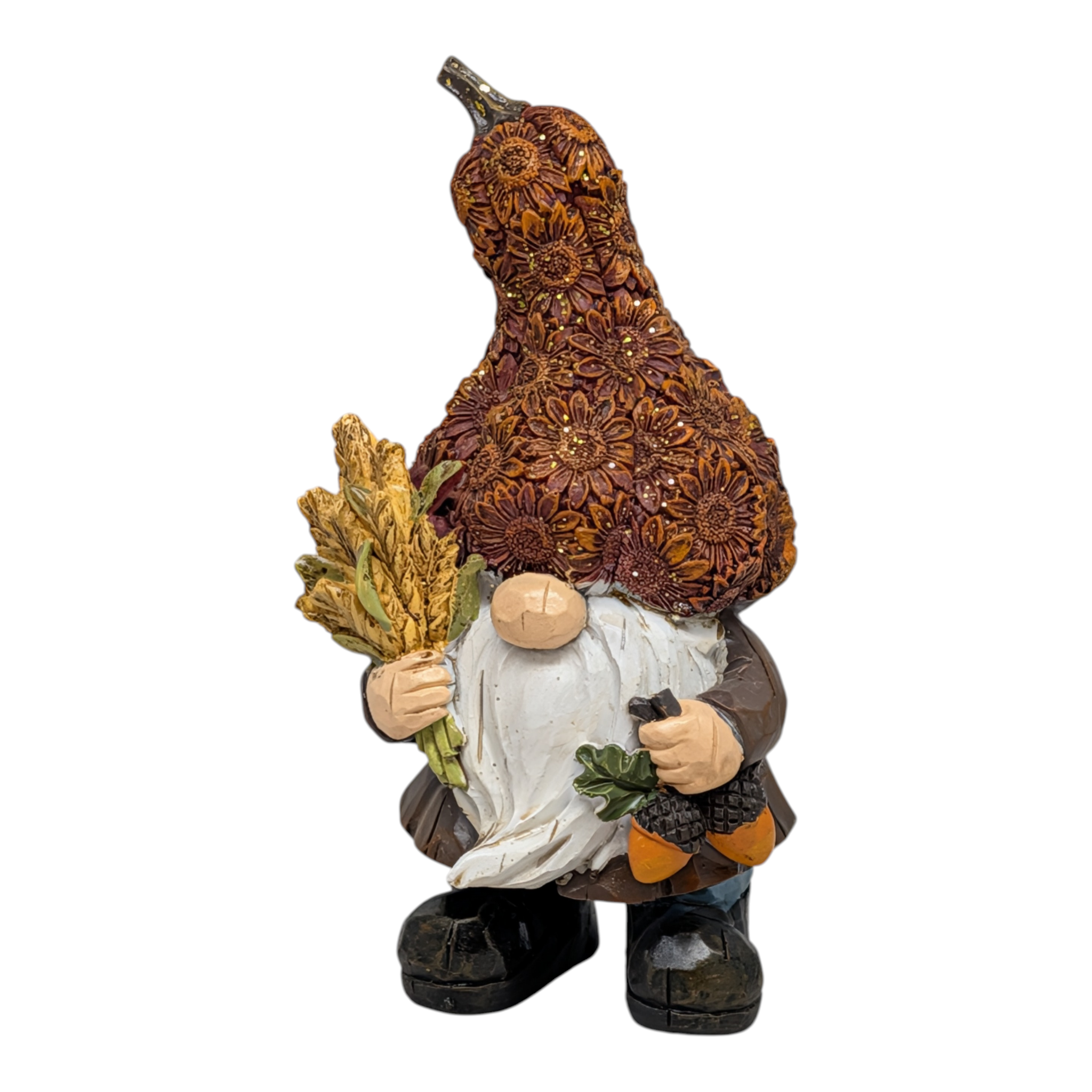 Harvest Sunflower Gnome Figurine -