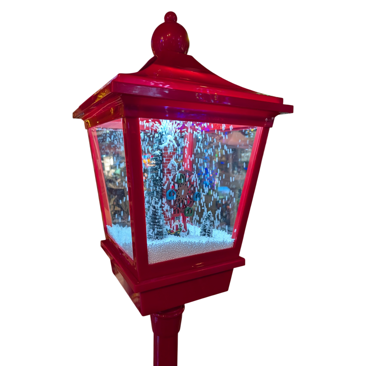 Lighted Musical Lamp Post - Christmas Ferris Wheel