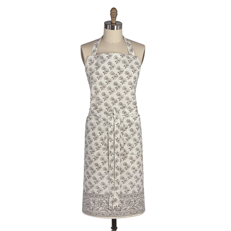 Apron - Block Print Floret by Homeportonline