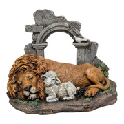 Lion And Lamb Sleeping Figurine
