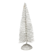Radiant 9" White Bottle Brush Tree