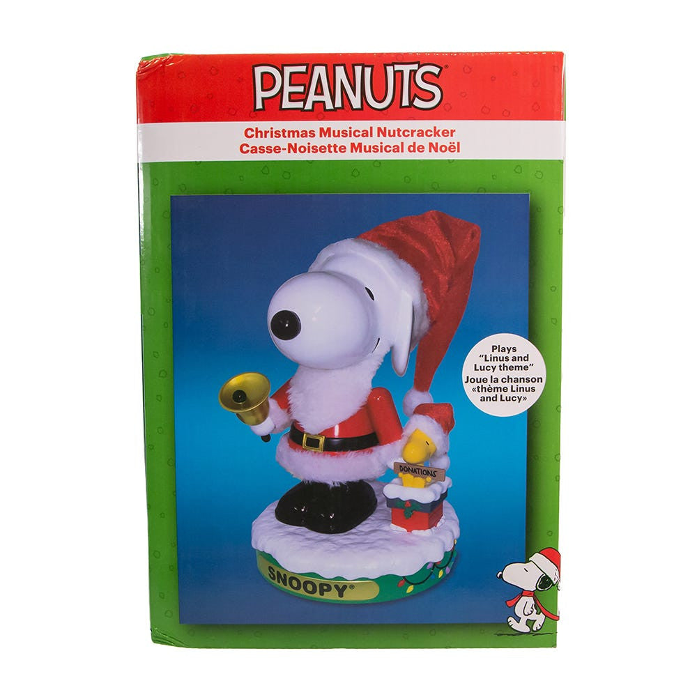 10“ Peanuts Battery Operated Snoopy Musical Nutcracker