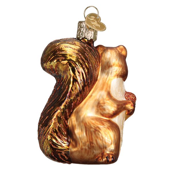 Squirrel Glass Ornaent