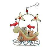 Cardinal Sleigh Ornament