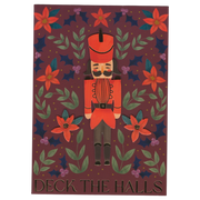 Nutcracker Deck the Halls Card