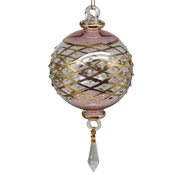 Crystal Drop Elegance Ornament - 6.5 inches