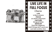 Live Life in Full Focus Charm