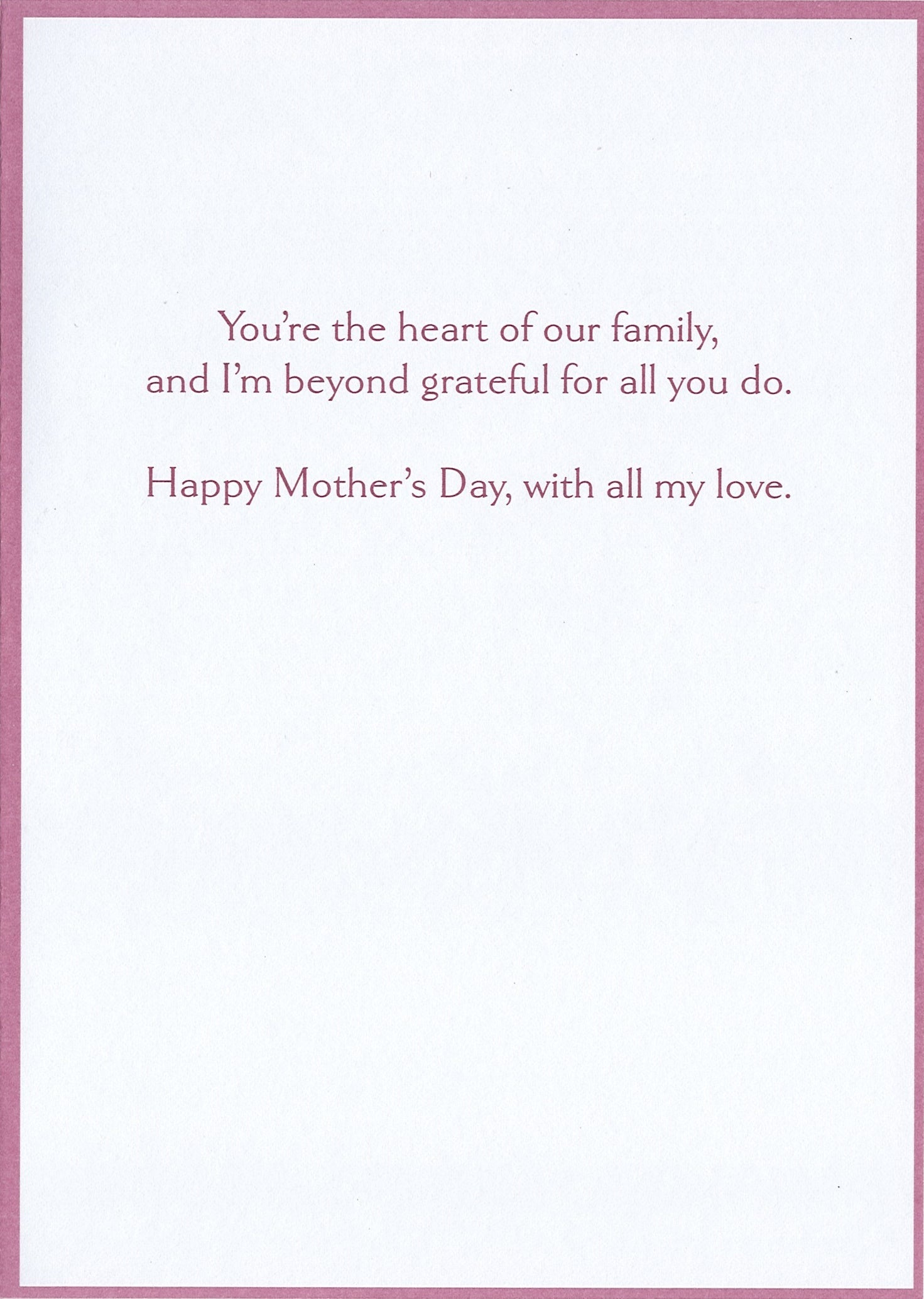 Radiant Marble - Mother's Day Card
