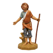 Savio - Boy Shepherd - 5 Inch Scale Nativity Figurine