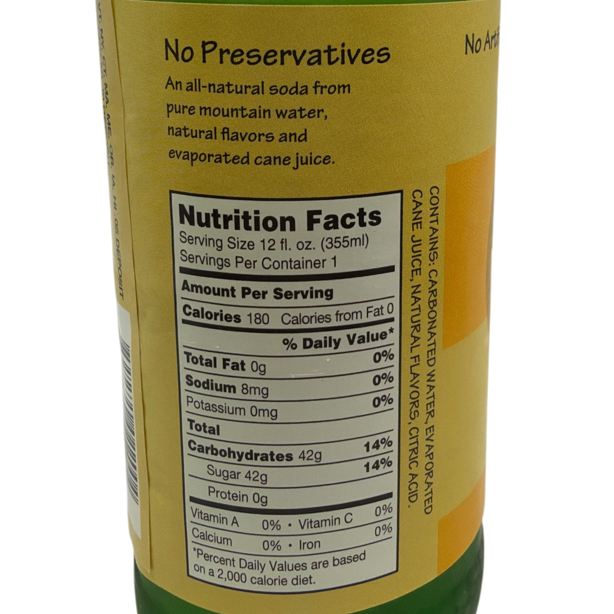 Vermont Sweetwater All Natural Glass Bottle Soda (Mango Moonshine)
