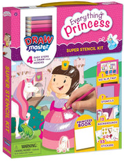 Drawmaster Princess and Unicorn: Super Stencil Kit