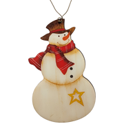 Dapper Snowman With Top Hat Ornament