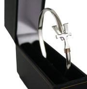 Vermont  Hook Bracelet Silver - 4mm Band - 8 Inch