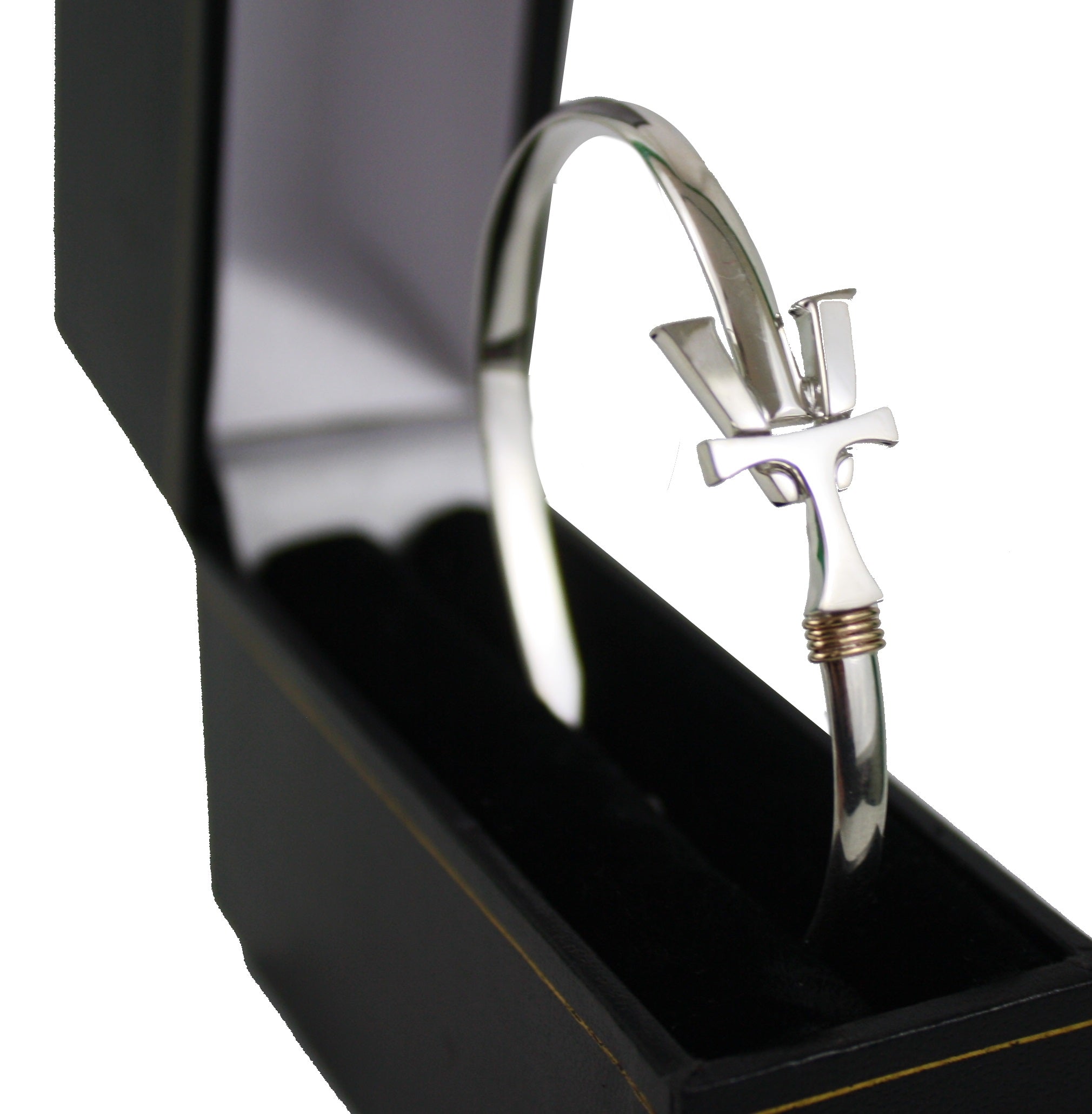 Vermont  Hook Bracelet Silver - 4mm Band - 8 Inch