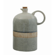 Jug Ceramic Reactive Glaze Cork Stopper 40oz by Homeportonline