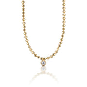 Juliette Gold Ball Necklace by elliparr