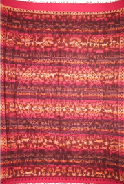 Tapestry Twin Size Overprint Madras Jungle Red by Homeportonline