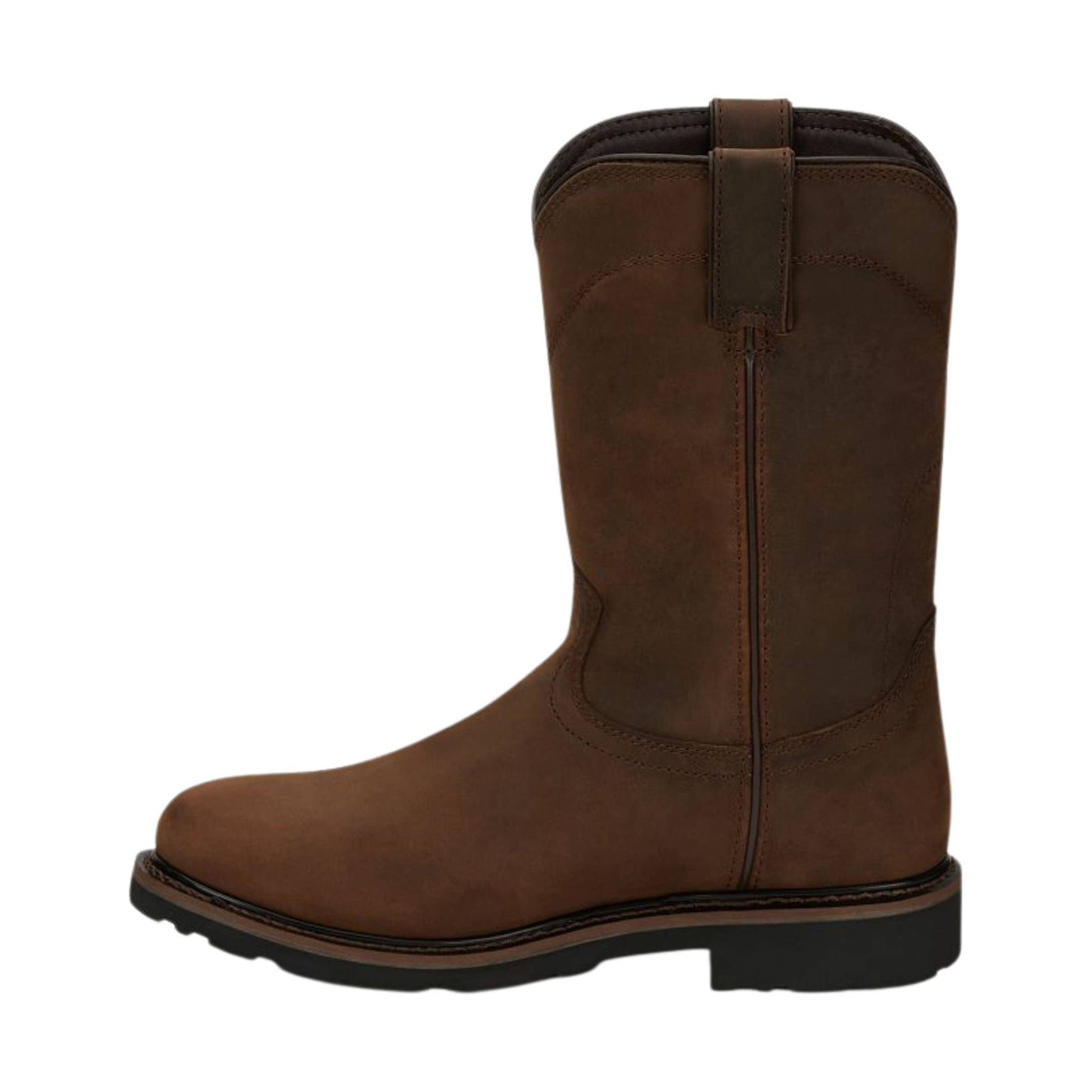 Justin Men's 11 Inch Drywall Wyoming Waterproof Soft Toe Work Boots - Brown by Lenny's Shoe & Apparel