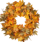 26" Harvest Maple Leaf Wreath