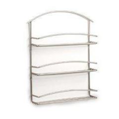 Spice Rack - Hanging Euro Satin Nickle by Homeportonline