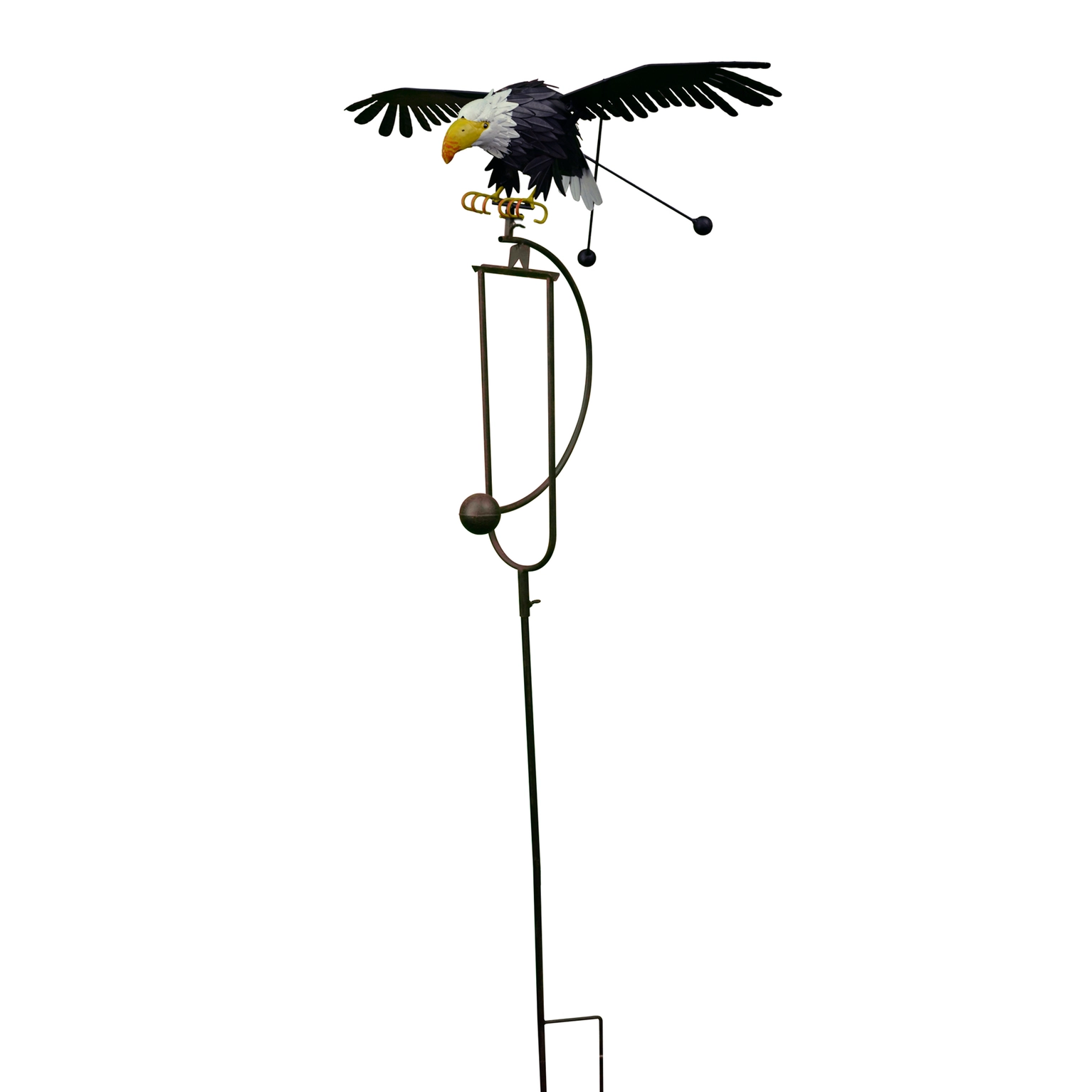 Small Bald Eagle Balance Rocker Garden Stake