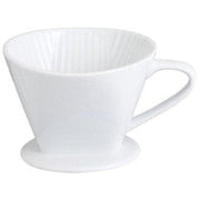 Pour Over Coffee Filter Cone - Porcelain White #2 by Homeportonline