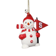 NC State Snowman Ornament