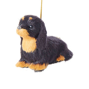 Plush Puppy Dachshund Ornament