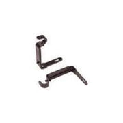 Bracket Adjustable S/2 Single Rod Espresso by Homeportonline