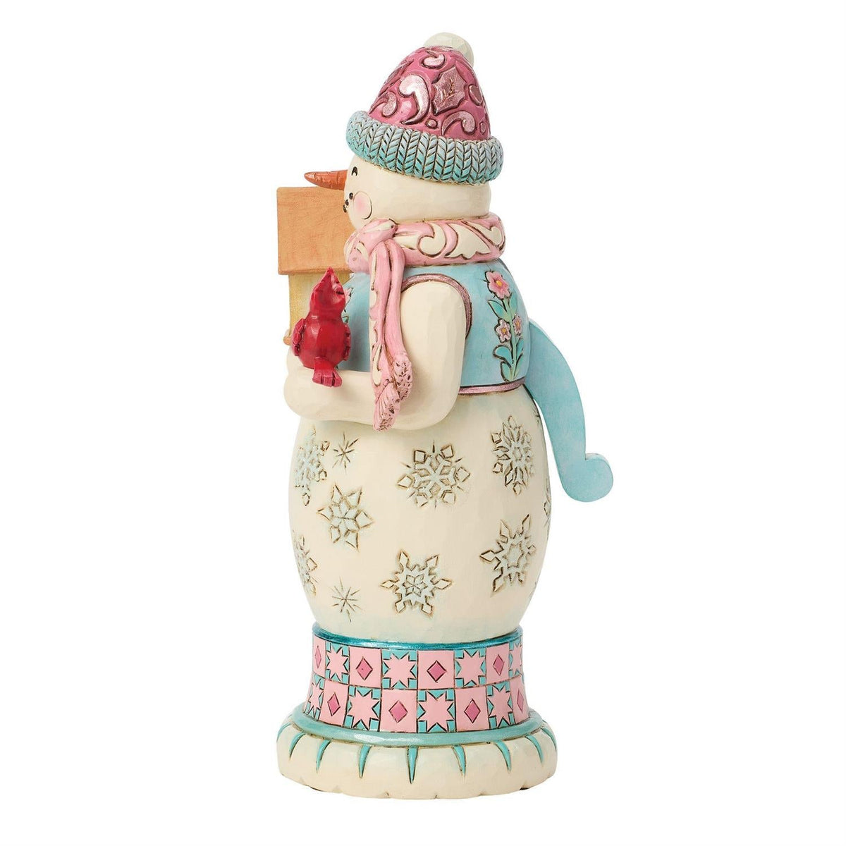 Snowman Nutcracker Figurine Pastel